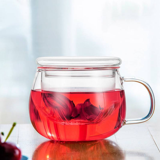 Infusion Teacup with Glass Infuser for Loose Leaf Tea