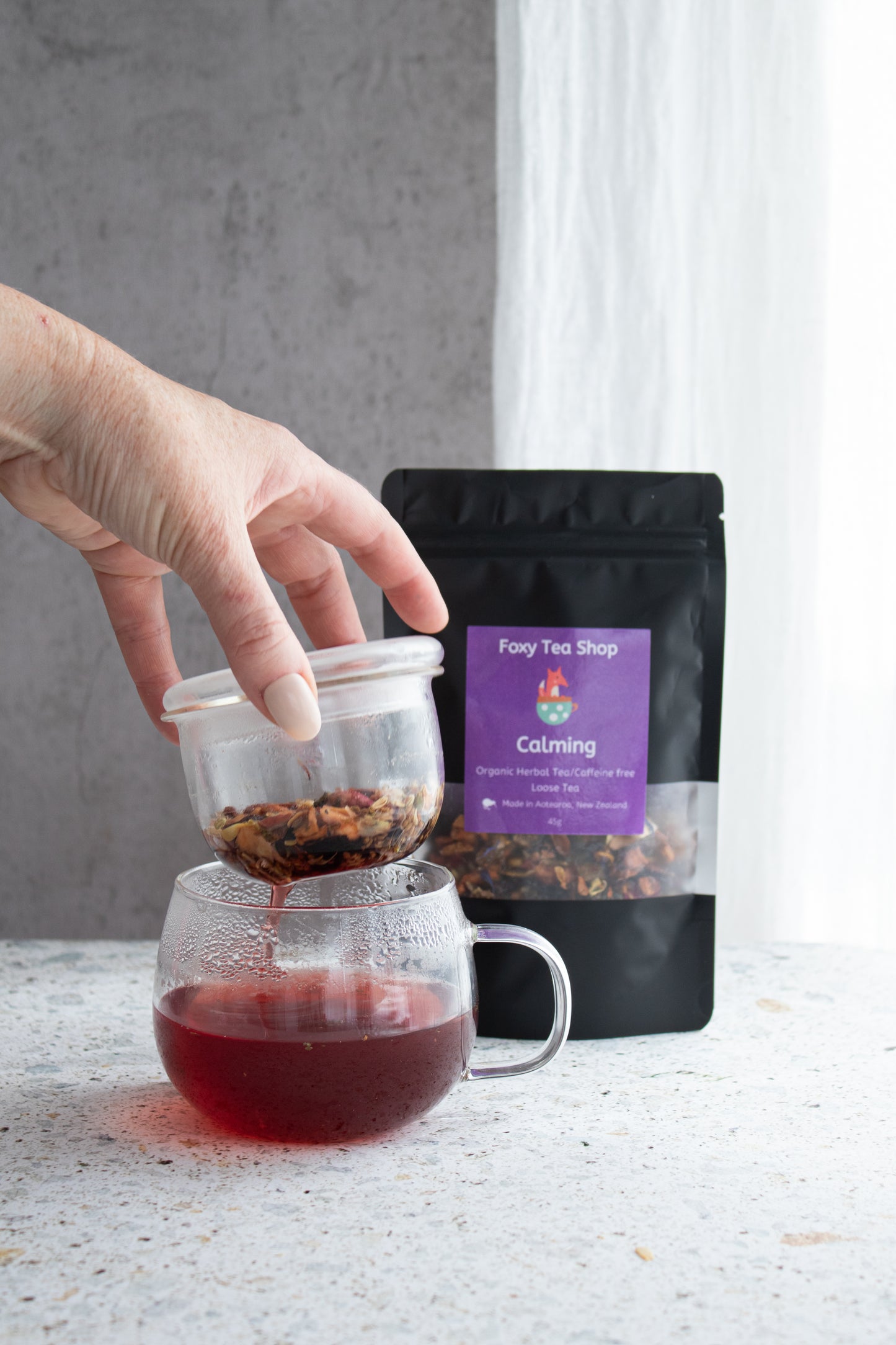 Organic Calming Herbal Tea | Foxy Tea Shop